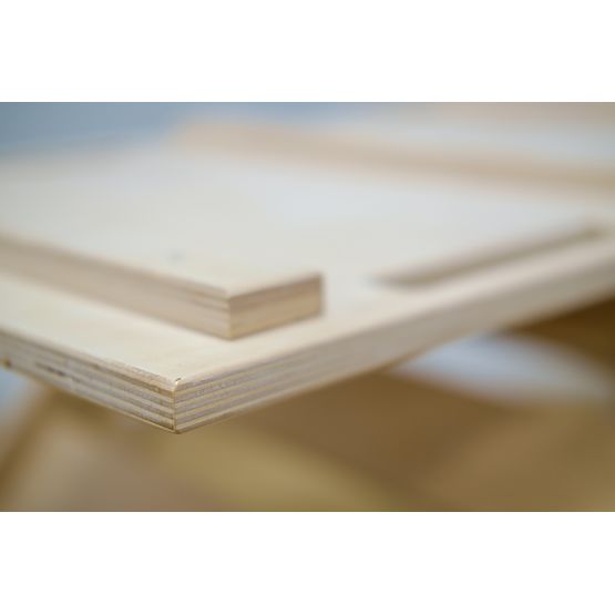 Diapozitiv montessori din lemn - natural