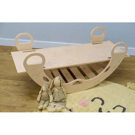 Diapozitiv montessori din lemn - natural