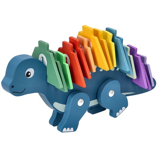 Dinozaur cu puzzle-uri numerice