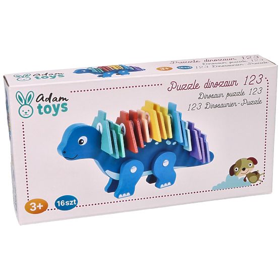 Dinozaur cu puzzle-uri numerice