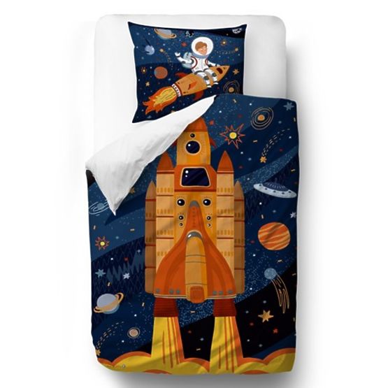 Domnul. Little Fox Bedding Shuttle - pătură pernă 100 x 130 cm: 60 x 40 cm