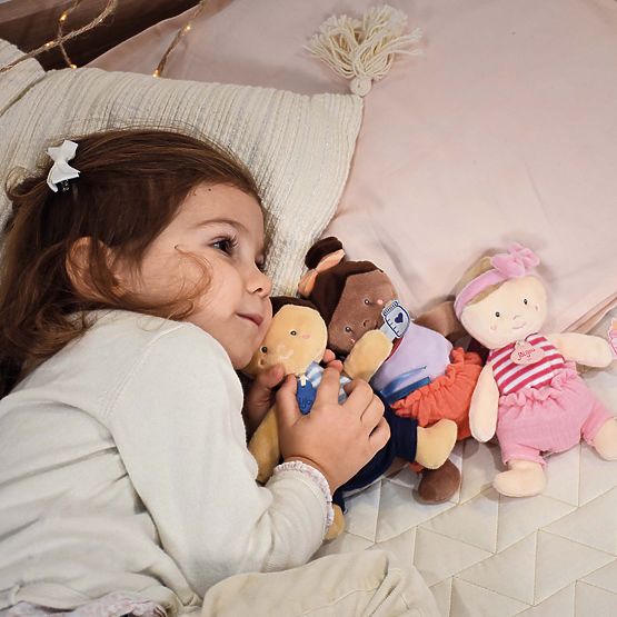 Doudou Jolijou Păpușă 18 cm albastră