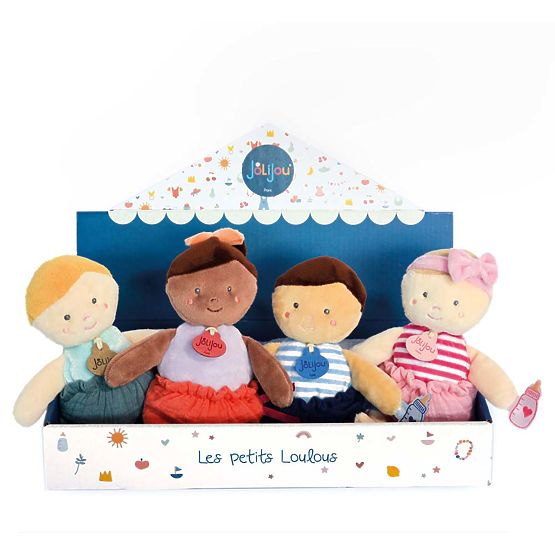 Doudou Jolijou Păpușă 18 cm albastră