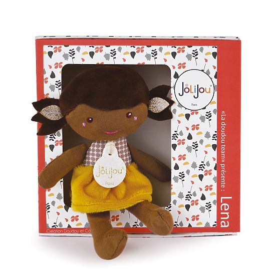 Doudou Jolijou Păpușa Léna 16 cm galbenă