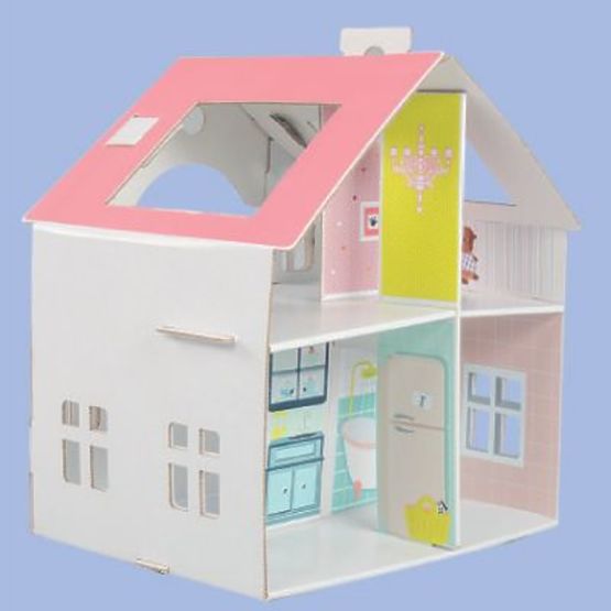 Dreamy - Casă de păpuși din carton pentru copii