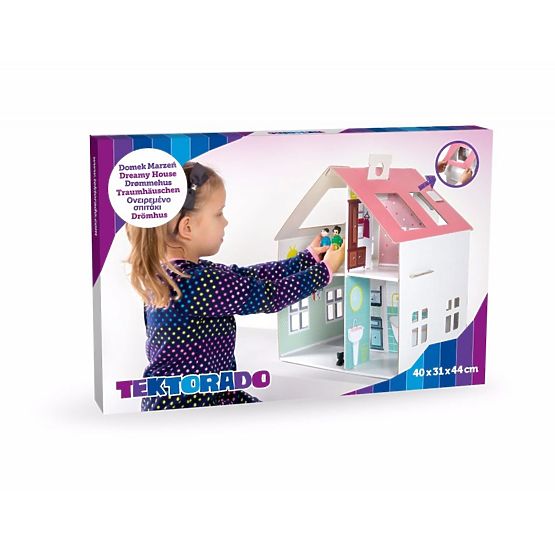 Dreamy - Casă de păpuși din carton pentru copii