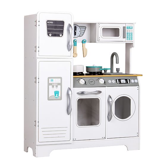 Bucătărie din lemn cu accesorii pentru copii ECOTOYS