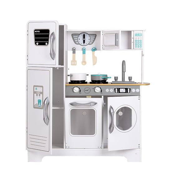 Bucătărie din lemn cu accesorii pentru copii ECOTOYS