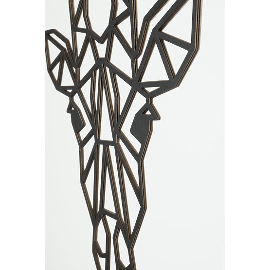 Pictura geometrica din lemn - Girafa - diferite culori