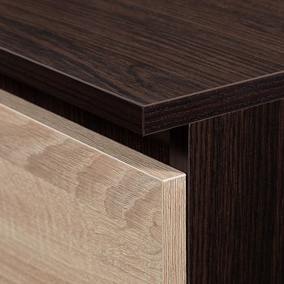 DULAP CU 2 UȘI ȘI 2 SERTARE 90 cm PK WENGE / SONOMA