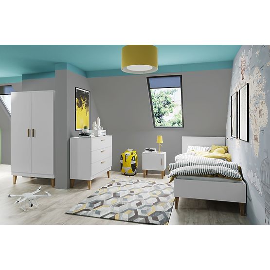 Dulap cu două uși KUBI - alb