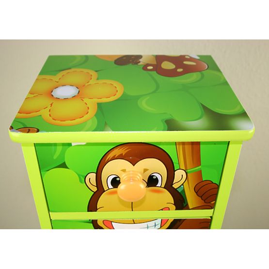 Dulap cu sertare pentru copii cu tema Junglei-cu 7 sertare