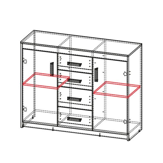 Dulap cu sertare Uni 11