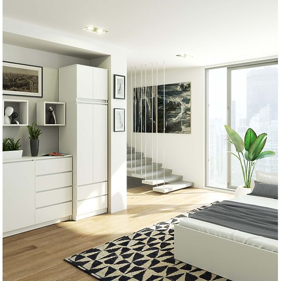 DULAP CU SUPRASTRUCTURĂ S60 2D 2SZ CLP PK ALB
