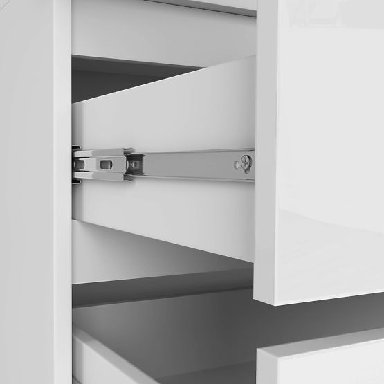 DULAP CU SUPRASTRUCTURĂ S90 2D 2SZ CLP PK ALB LUCIOAS