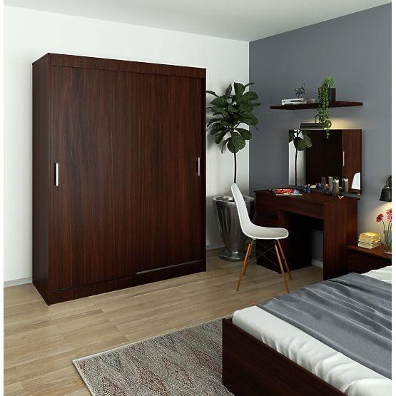 DULAP CU UȘI GLISANTE 150 cm CLP MONO WENGE
