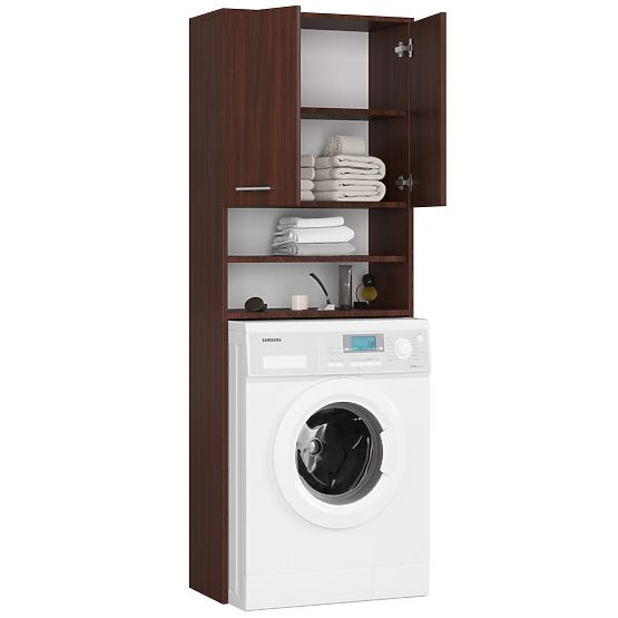 DULAP DE BAIE FIN PESTE MAȘINA DE SPĂLAT WENGE