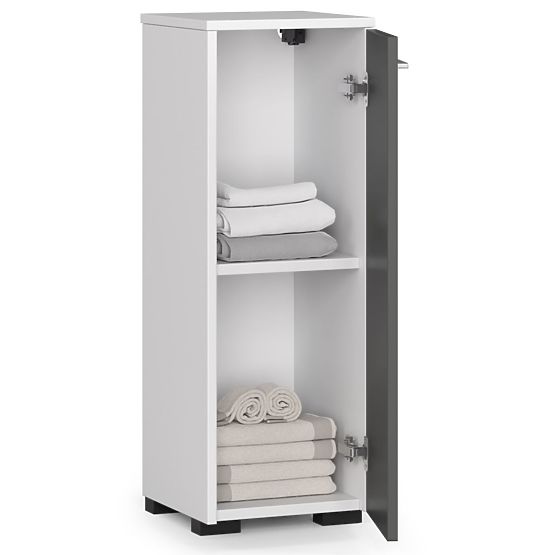 DULAP DE BAIE PE JOS FIN S30 1D ALB / GRI