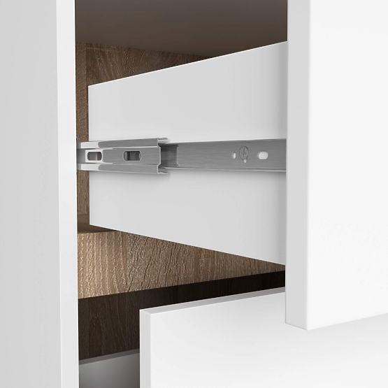 DULAP DE BAIE SUB CHIUVETĂ CU ORIFICII VAMI W90 UM 2SZ 2P ALB / STEJAR SONOMA