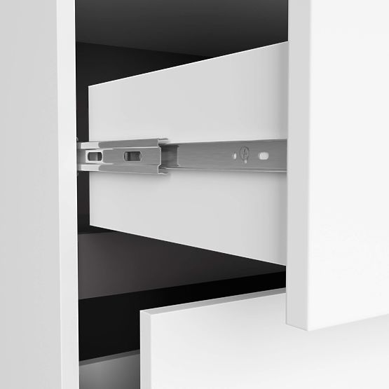 DULAP DE BAIE SUB LAVOAR CU ORIFICII VAMI W90 UM 2SZ 2P ALB / GRI GRAFIT