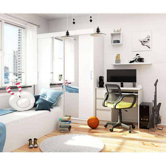 DULAP GLISANT 150cm CLP ALB