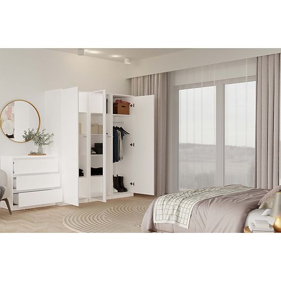 Dulap Malwa SD-50 cu Oglindă ALB