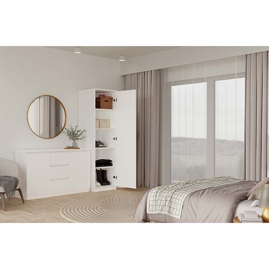 Dulap Malwa SD-50 cu Oglindă ALB