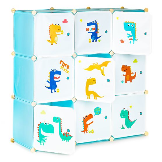 Dulap modular pentru copii cu 9 rafturi
