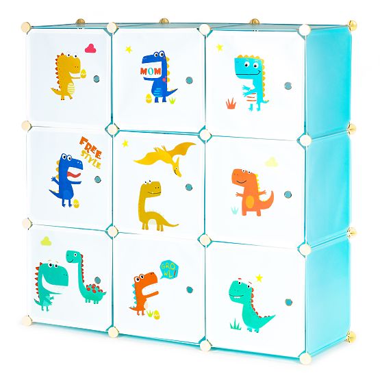 Dulap modular pentru copii cu 9 rafturi