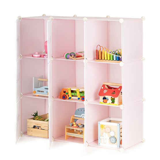 Dulap modular pentru copii cu rafturi 9 polițe