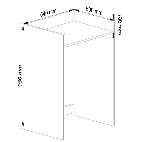 DULAP PENTRU MAȘINĂ DE SPĂLAT FIN NEGRU