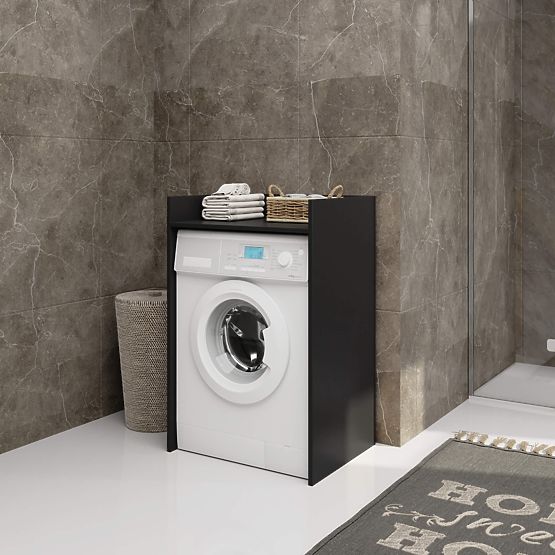 DULAP PENTRU MAȘINĂ DE SPĂLAT FIN NEGRU