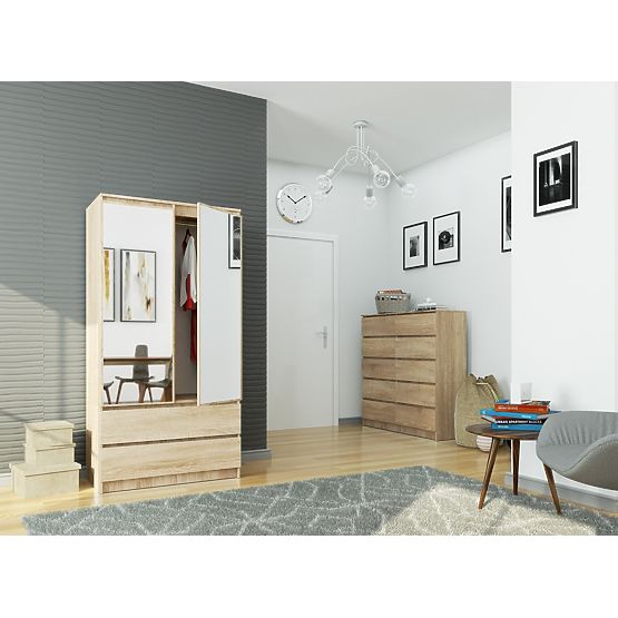 DULAP S90 2D 2SZ 2 OGLINZI CLP PK SONOMA