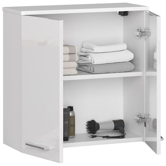 DULAP SUSPENDAT LĂȚIME 60 cm FIN 2D ALB LUCIOUS
