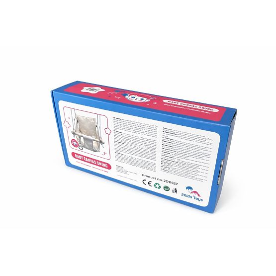 2Kids Toys Leagăn pentru copii din material textil 100% bumbac bej