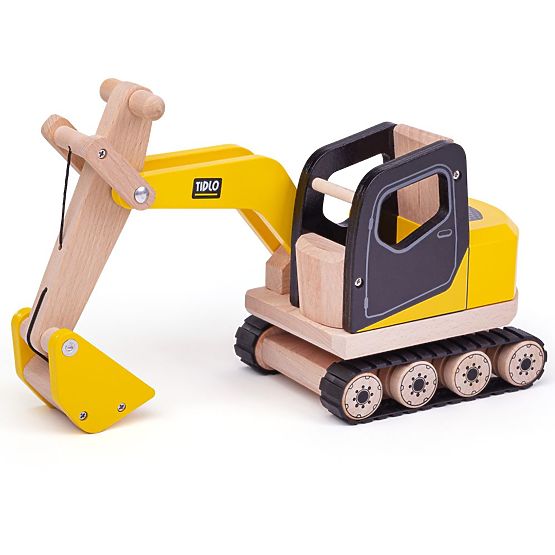 Excavator din lemn Tidlo cu cupă