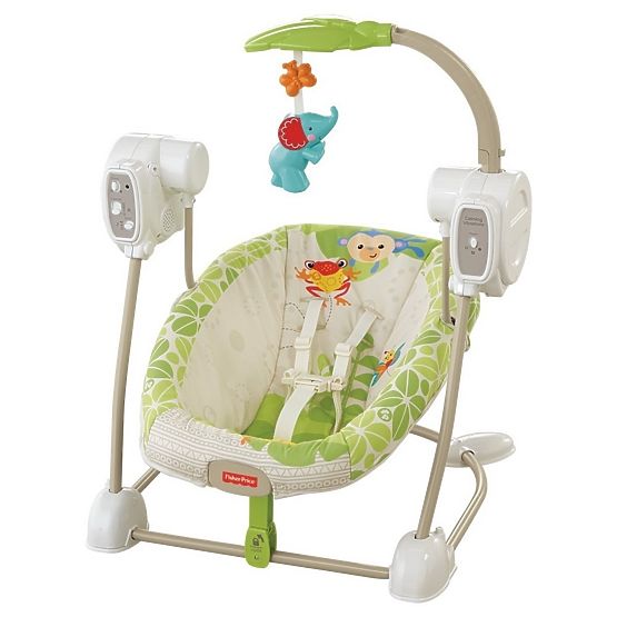 Fisher Price leagăn și scaun în un metru pădurile tropicale