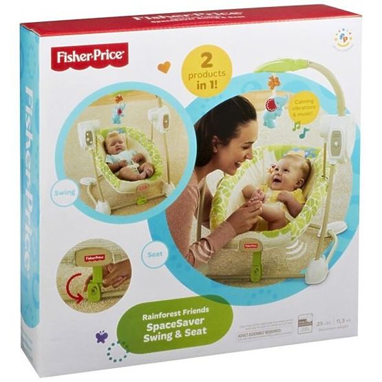 Fisher Price leagăn și scaun în un metru pădurile tropicale