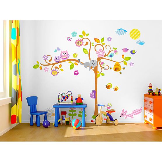 floral copac cu animal mic