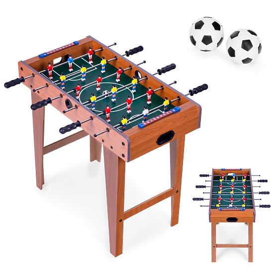 Fotbal de masă din lemn 69x35,5 cm joc de fotbal de masă ECOTOYS