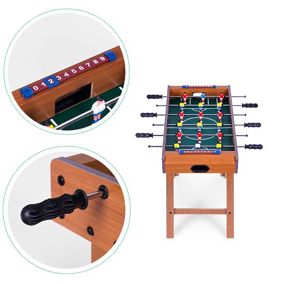 Fotbal de masă din lemn 69x35,5 cm joc de fotbal de masă ECOTOYS