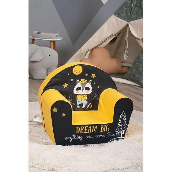 Scaun pentru copii Ras - negru-galben