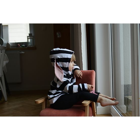 Fotoliu retro copii Velvet - somon