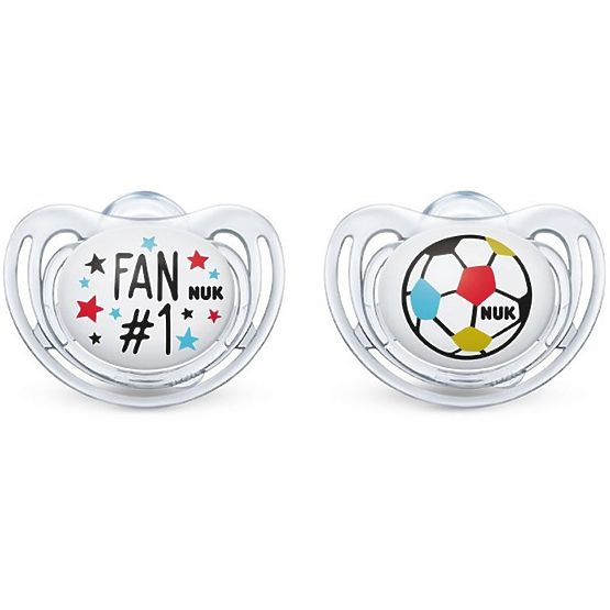 fular NUK Freestyle fotbal 18m+ 2ks transparent