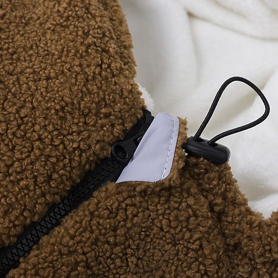 Geacă de lână pentru copii Alpaca - fildeș