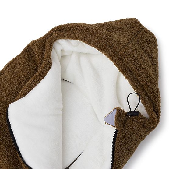 Geacă de lână pentru copii Alpaca - fildeș