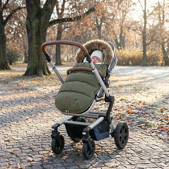 Geanta pentru carucior de iarna Mouse - kaki