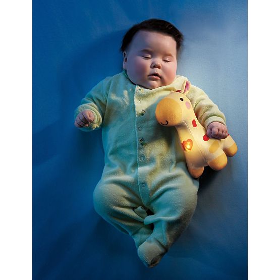 Girafa balnda si stralucitoare de la Fisher Price