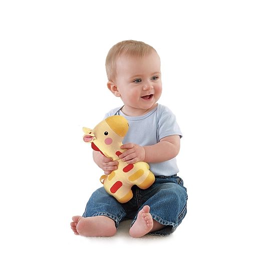 Girafa balnda si stralucitoare de la Fisher Price