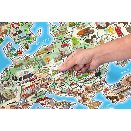 Hartă magnetică a Europei XXXL